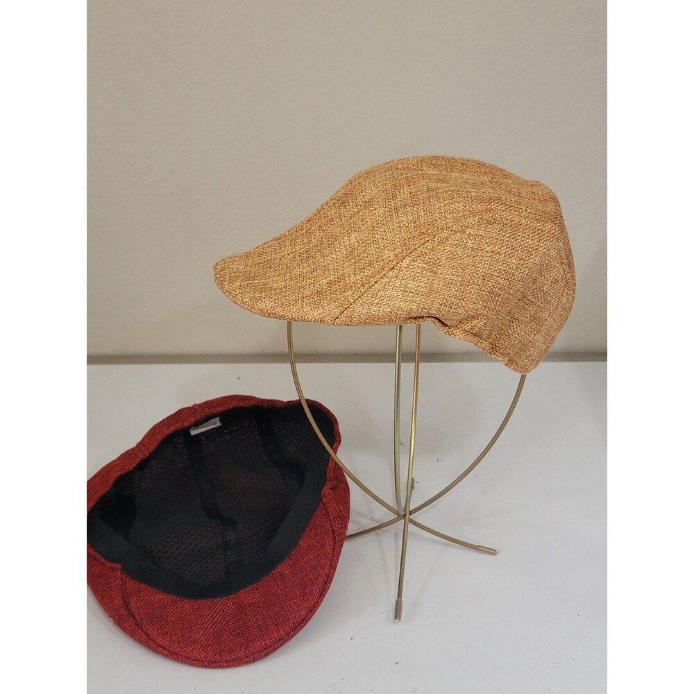 Textured Flat Cap Breathable Cotton Blend Newsboy Ivy Hat - One Size New - Picture 2 of 7